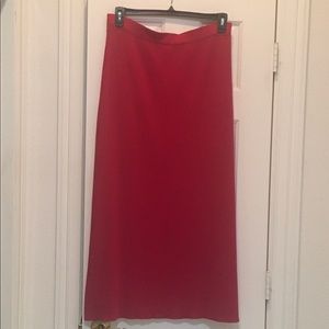 ❤️ Long Red Skirt - Soft, Smooth Flattering Shape